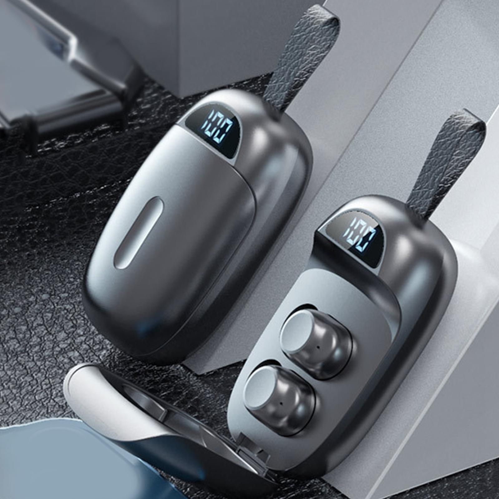 Wireless  Bluetooth 5.1 Noise Canceling Stereo Earphones for Mobile Black