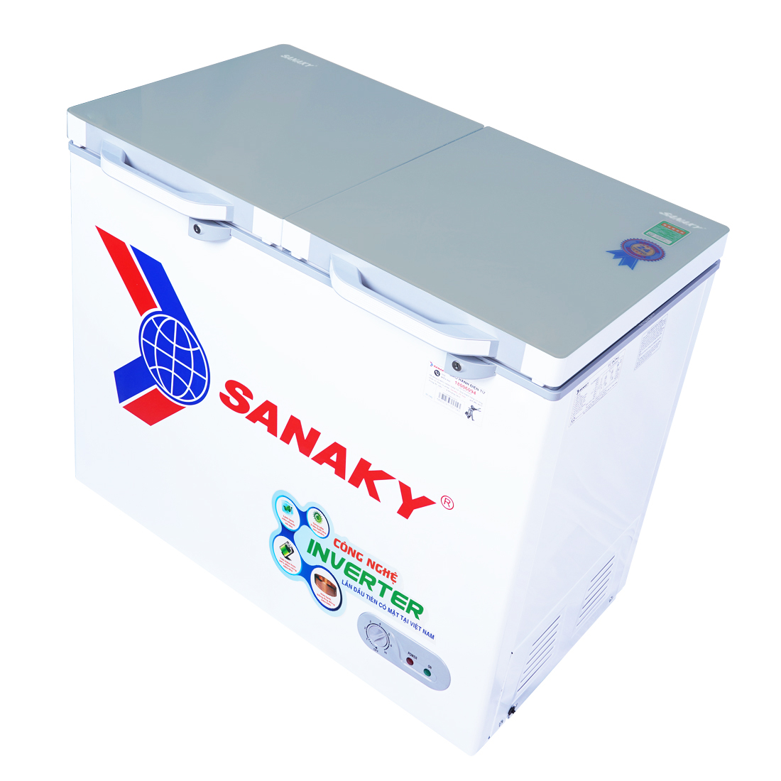 TỦ ĐÔNG SANAKY INVERTER 210 LÍT VH-2599A4K ĐỒNG (R600A) (KÍNH CƯỜNG LỰC) - HÀNG CHÍNH HÃNG