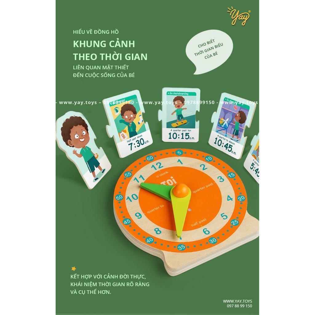 (3 in 1) Bộ Trò Chơi Bé Tập Xem Giờ - Tick-tock Clock Game TOI