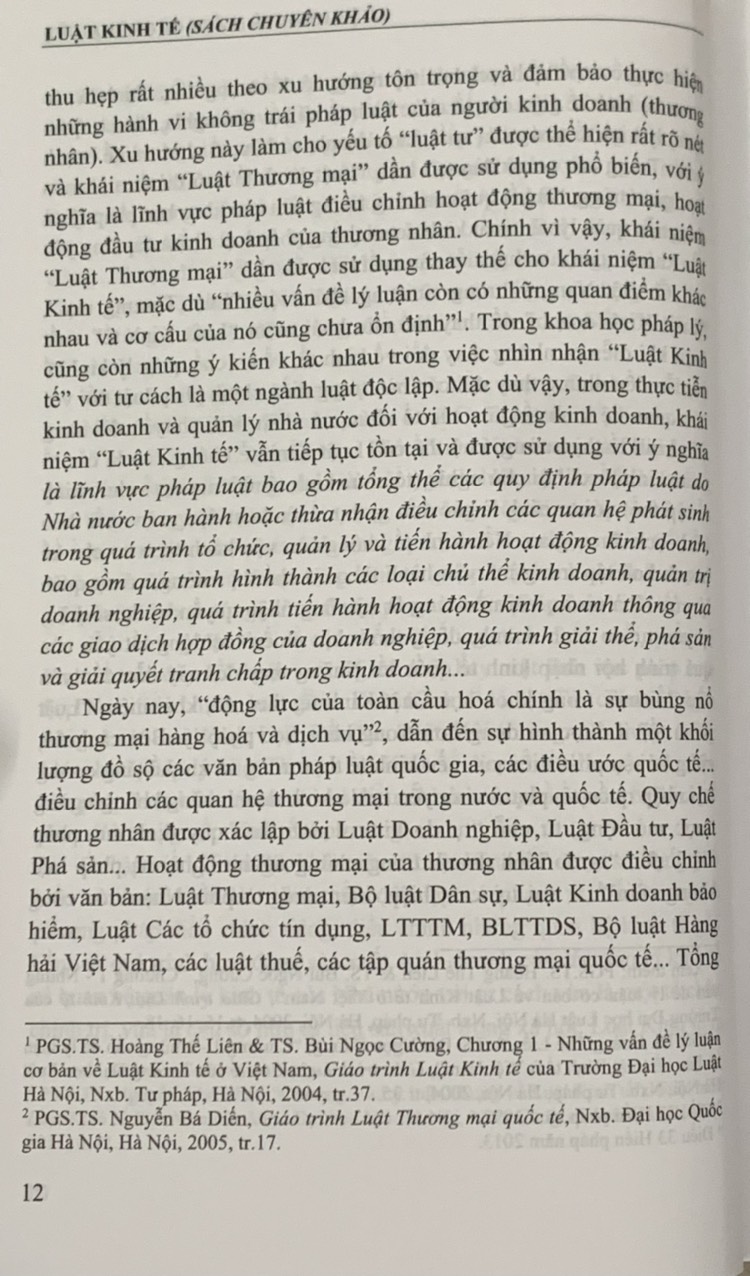 Luật kinh tế chuyên khảo