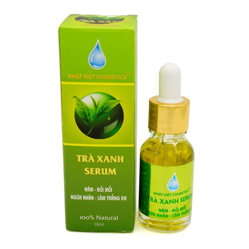 Serum nám - Đồi mồi - Ngừa nhăn - Làm trắng da -  Nhật Việt Trà xanh 15ml