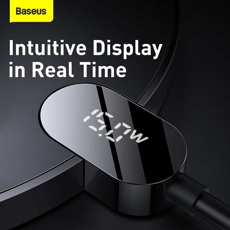 Sạc không dây Baseus Digital led display Gen 2 15W- hàng chính hãng