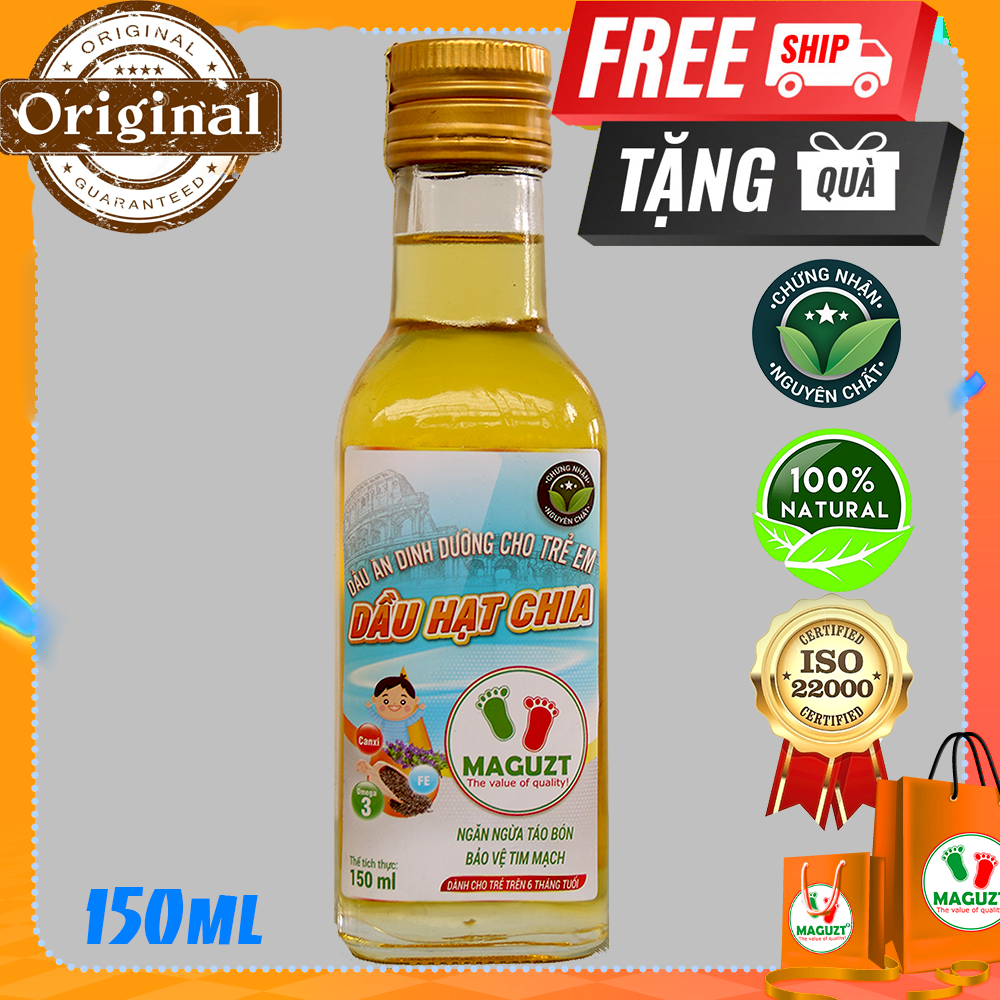 Dầu Hạt Chia cho bé ăn dặm Maguzt Nguyên Chất