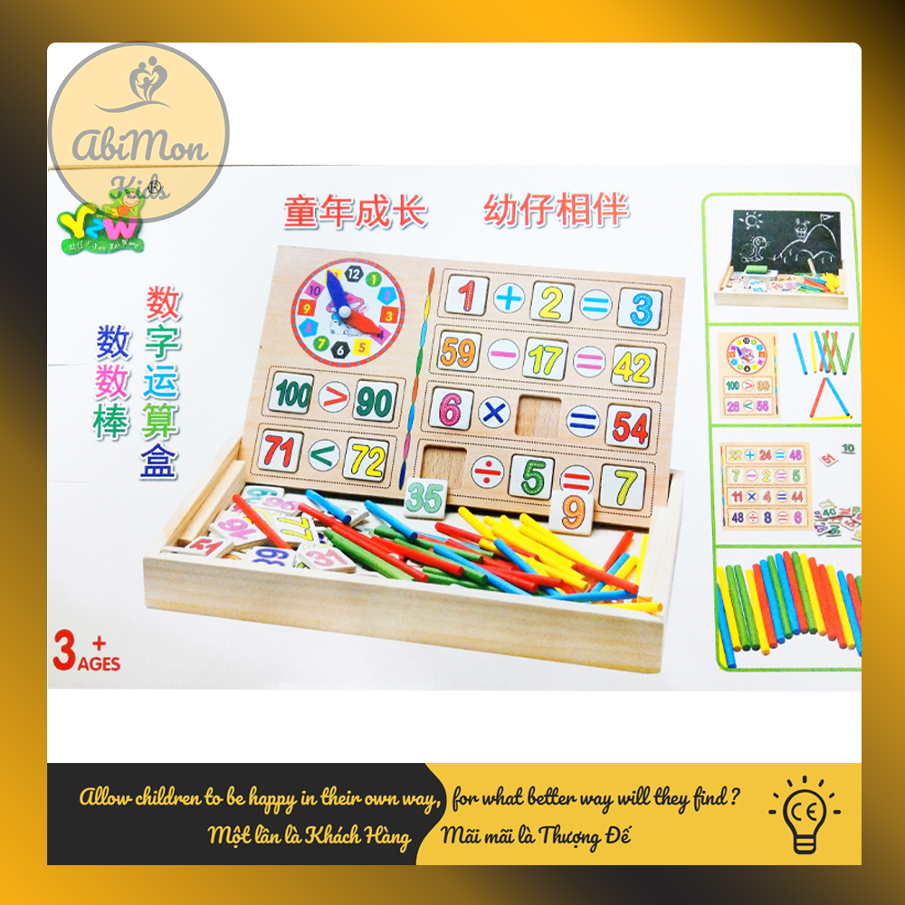 Hộp Gỗ Học Toán Cho Bé || Montessori cao cấp || Đồ chơi Gỗ - Giáo dục - An toàn - Thông minh