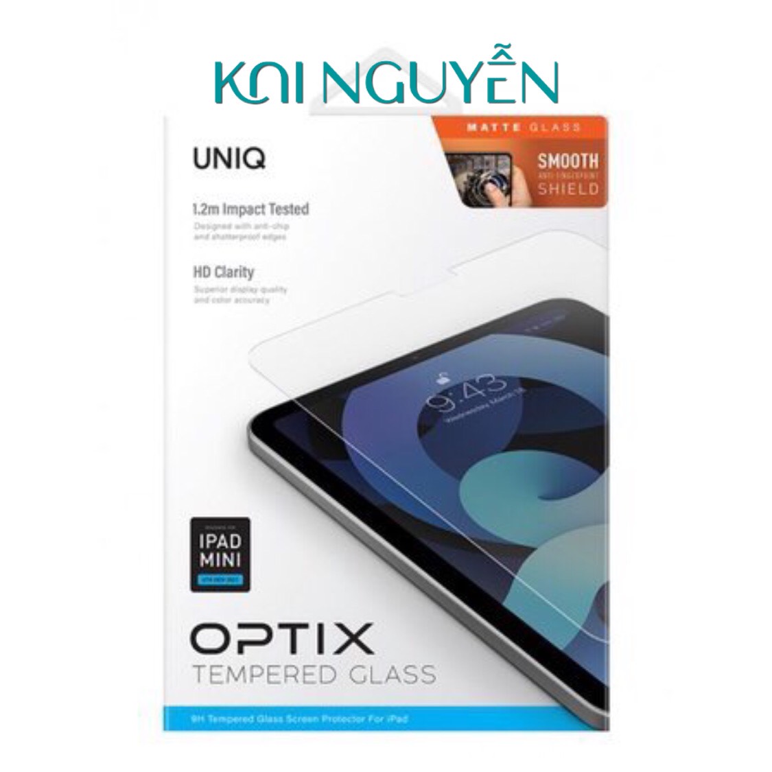 Kính Cường Lực chống vân tay UNIQ OPTIX Matte dành cho iPad Series - Hàng Chính Hãng