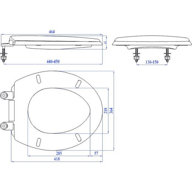 Nắp bàn cầu đa năng HA03, siêu bền, nhựa ABS, hàng Việt Nam chất lượng cao