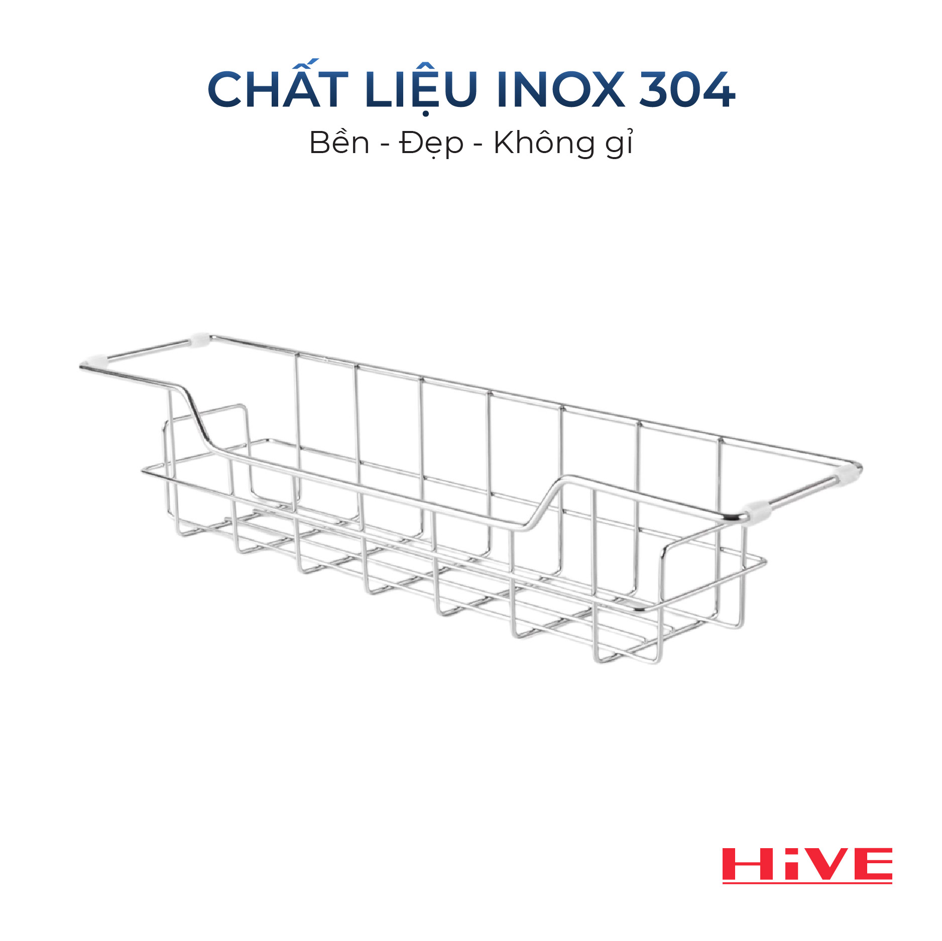 Kệ Để Dụng Cụ Rửa Bát Gác Ngang Bồn Rửa Bát HiVE SMALL Cao Cấp