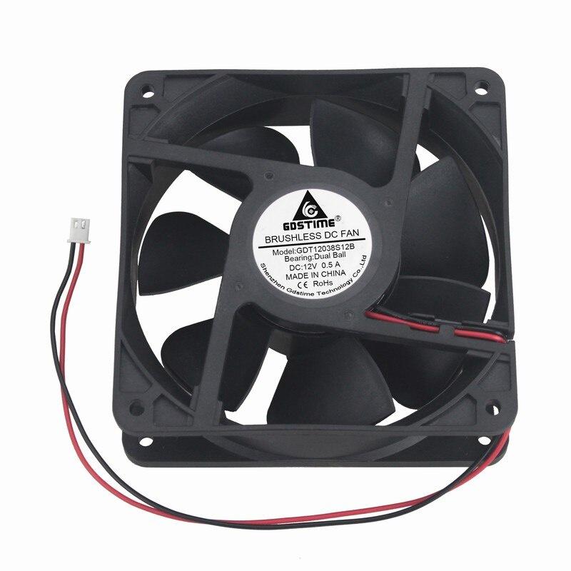 1 Pcs Gdstime 11mm*11mm*38mm 11V DC Brushless Machine Case Cooling Fan 11mm x 38mm 1Pin Dual Ball 0.1A 11cm Cooler 1138B