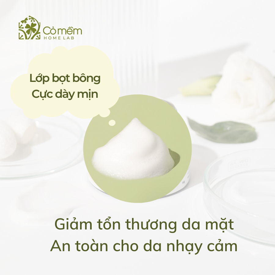 Sữa Rửa Mặt Tạo Bọt Tơ Tằm Sạch Thoáng Không Khô Da Cỏ Mềm 150ml