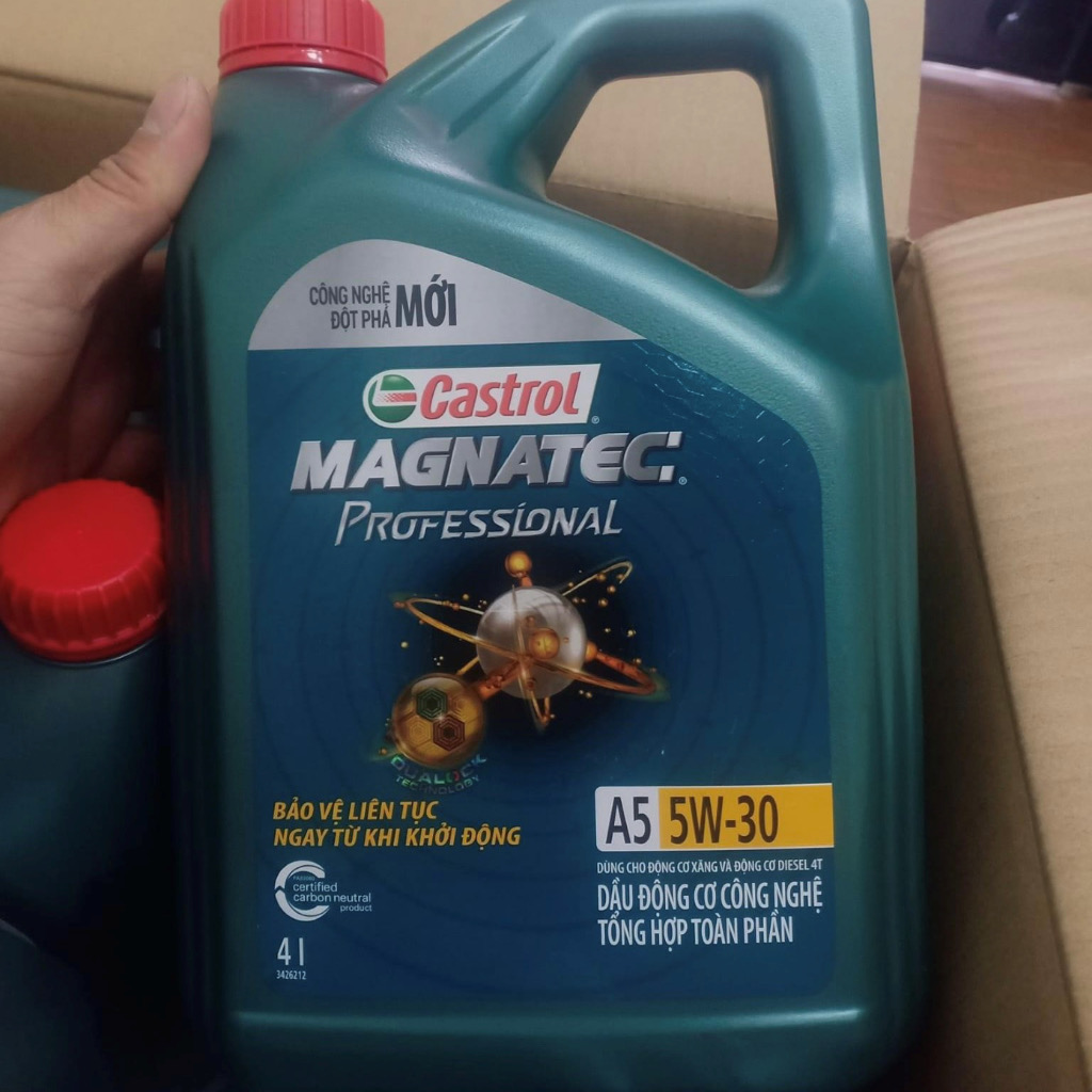 Nhớt ô tô Castrol Magnatec Professional A5 5W30 can 4Lit