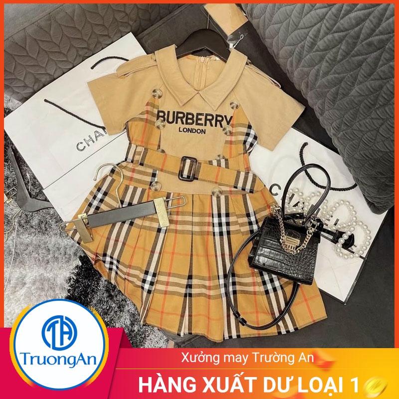 Bộ áo váy Buberry cao cấp cotton