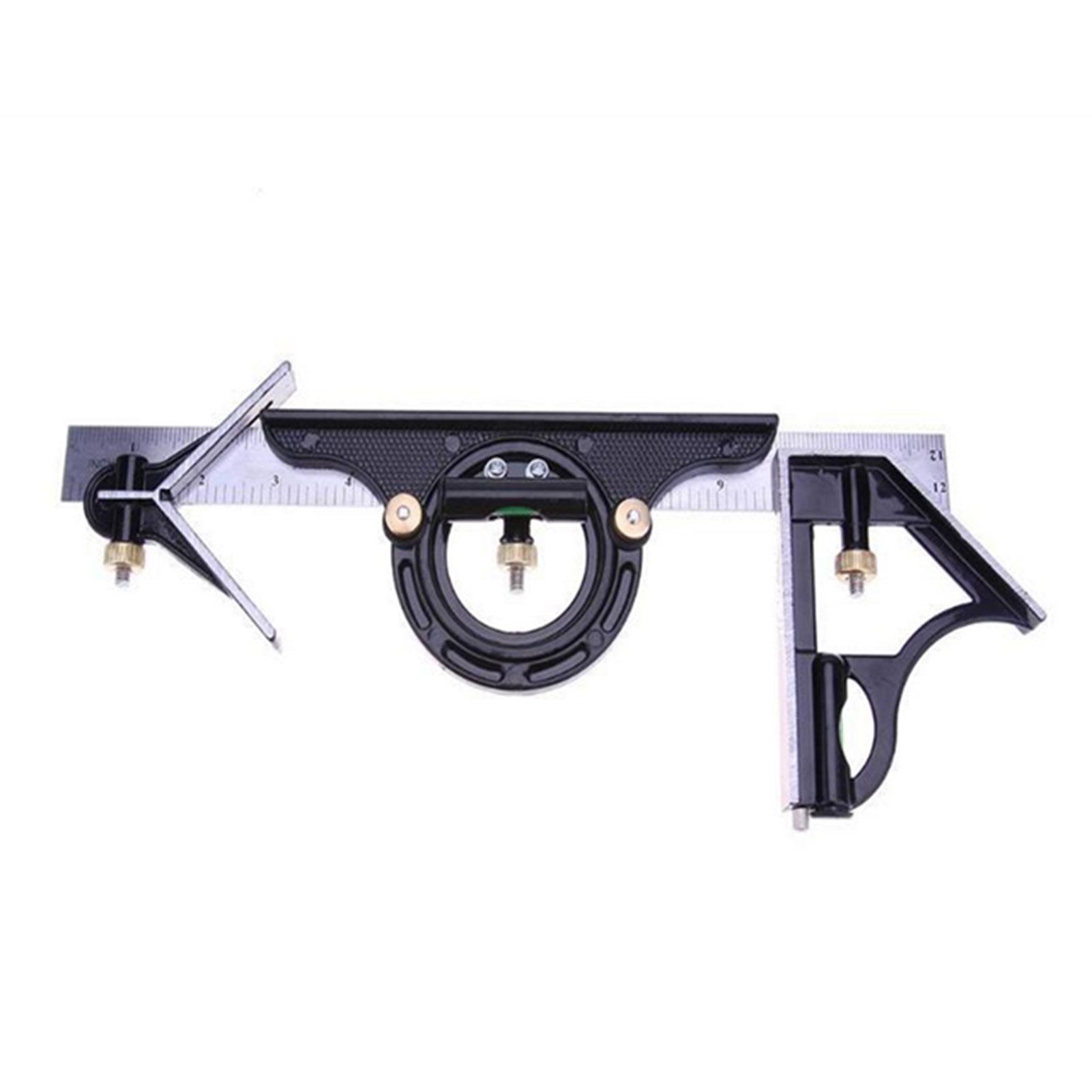 3 in 1 Ruler Tool Multi-function Square Angle Finder Woodworking Set