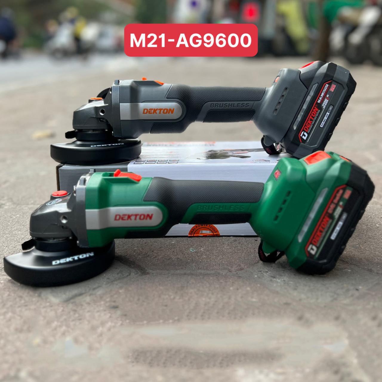COMBO Máy mài góc 21V Dekton M21-AG9600 KÈM + 2 PIN M21-B4000M + 1 SẠC M21-S40F DEKTON - KM_T8 -HÀNG CHÍNH HÃNG