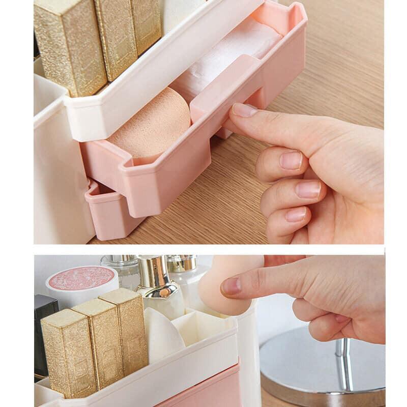 KỆ MỸ PHẨM NHỰA 2 TẦNG NHIỀU NGĂN SIZE TO 2019-GIÁ RẺ
