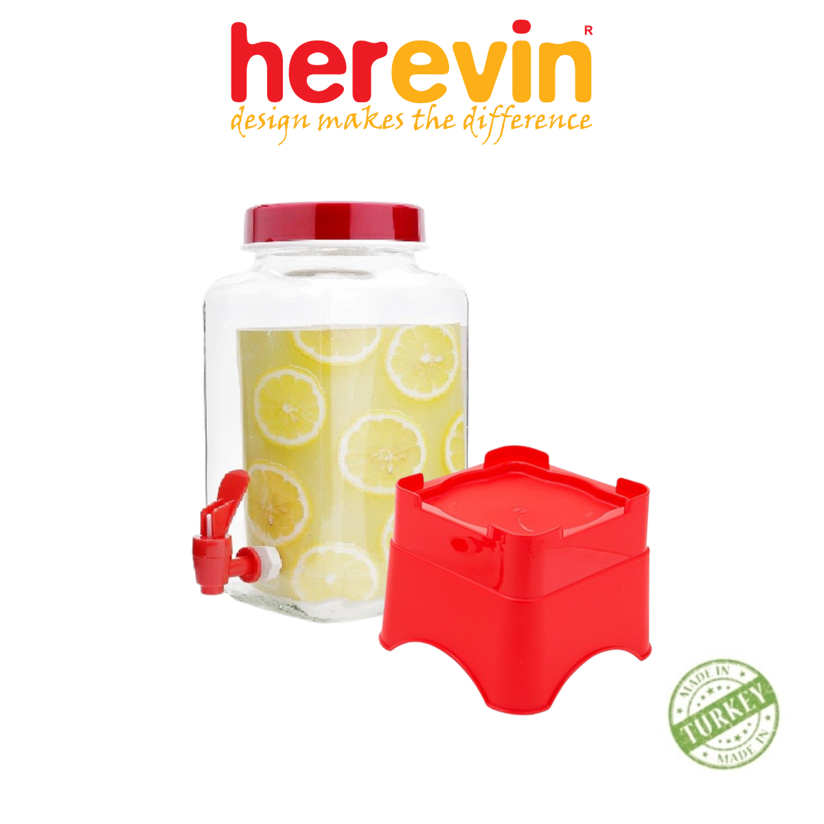 Đế Hũ Thủy Tinh Herevin 3L - HEHU137062-001.D