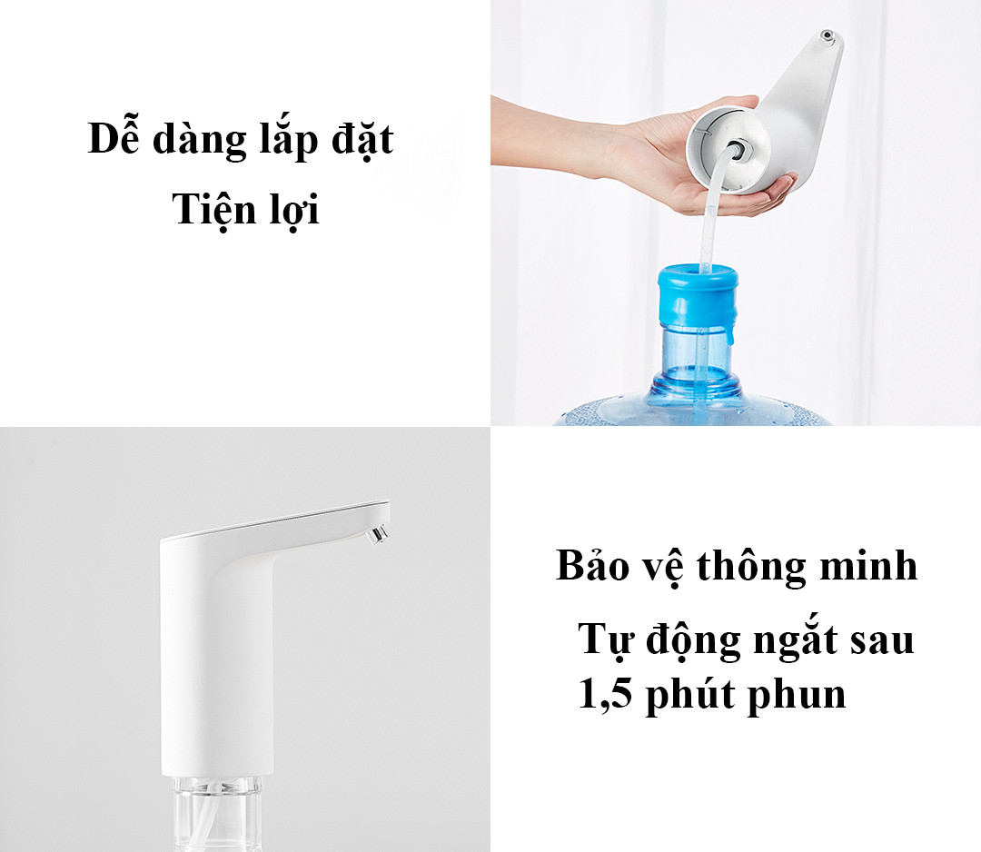 Máy phun nước tự động hiển thị độ tinh khiết nguồn nước cảm ứng chạm thông minh Hàng CHính Hãng