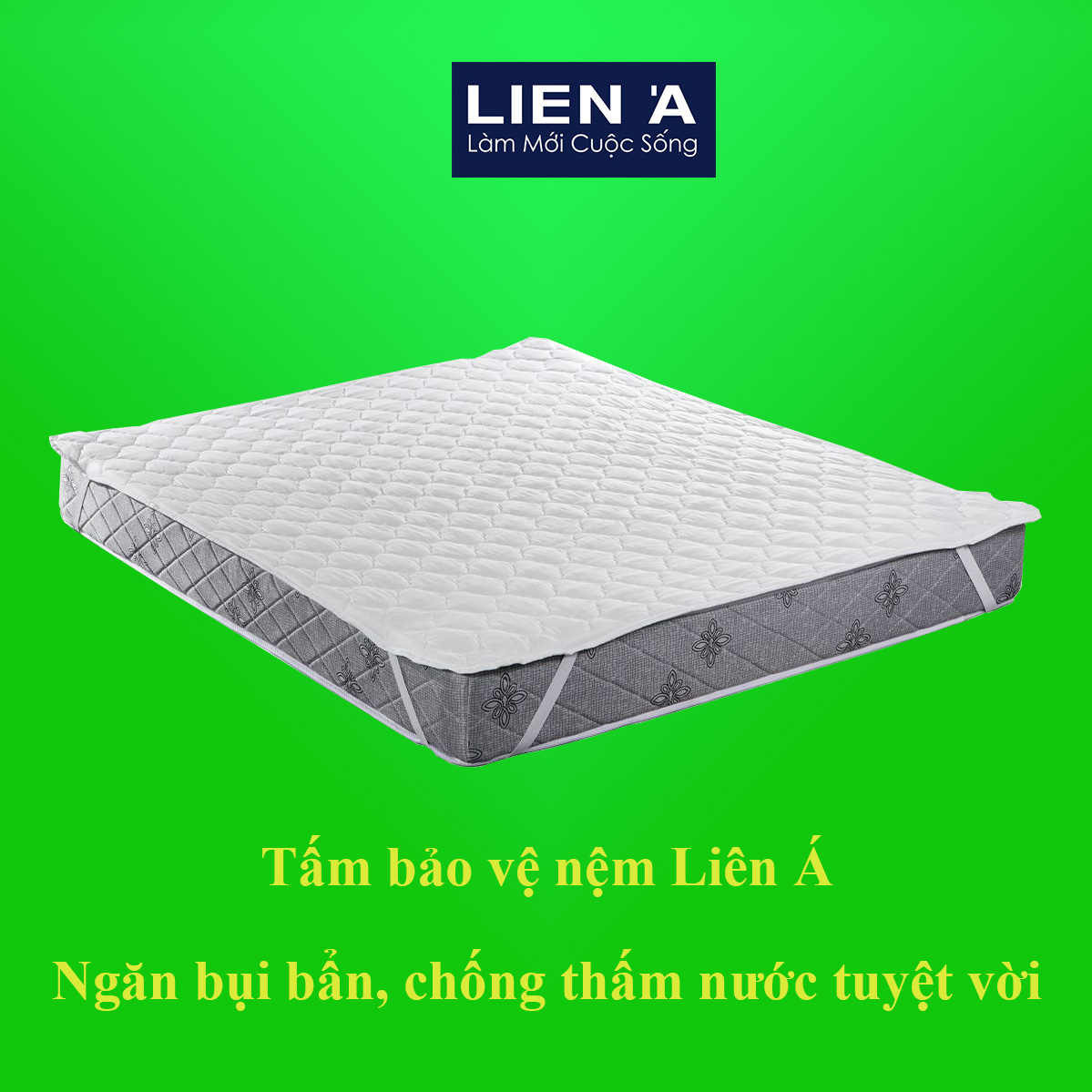 Tấm bảo vệ nệm Liên Á Protector - Bảo vệ đệm êm ái -Chính hãng