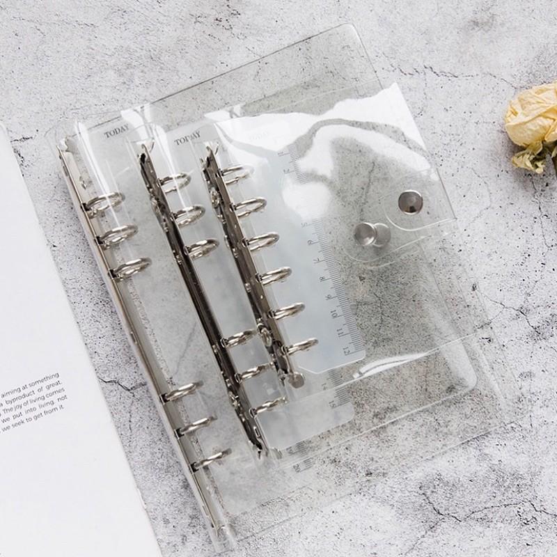 Bìa Còng Dẻo Trong Suốt - Sổ Bìa Dẻo Trong suốt làm Bullet Journal size A5 A6