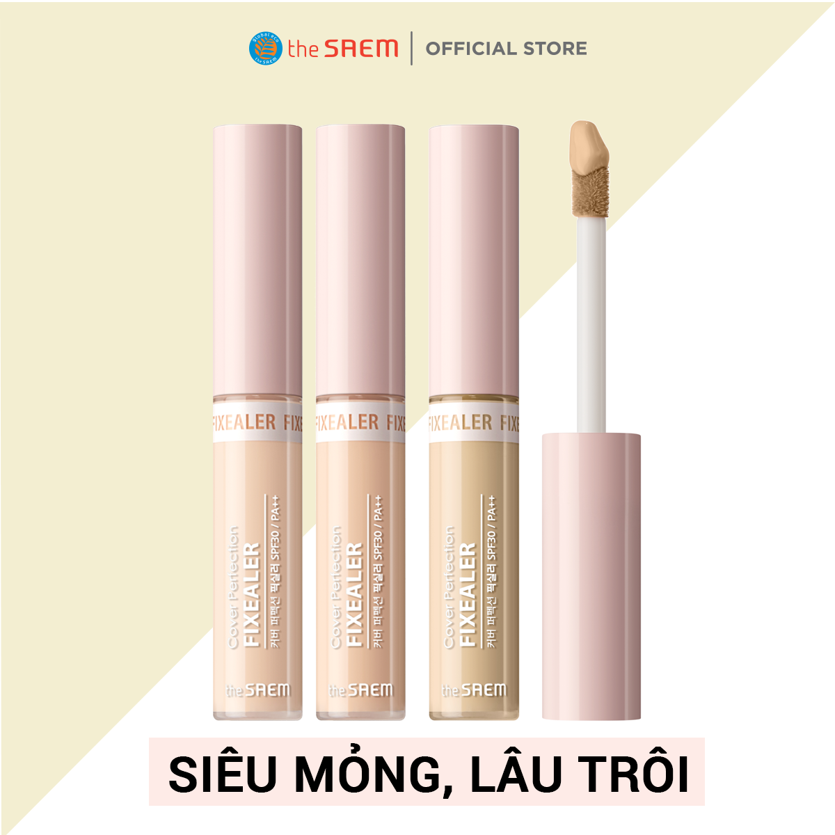 Kem Che Khuyết Điểm Lâu Trôi the SAEM Cover Perfection Fixealer 6.5g