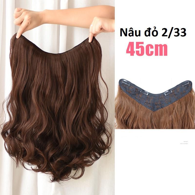 Tóc kẹp V xoăn dài 45cm