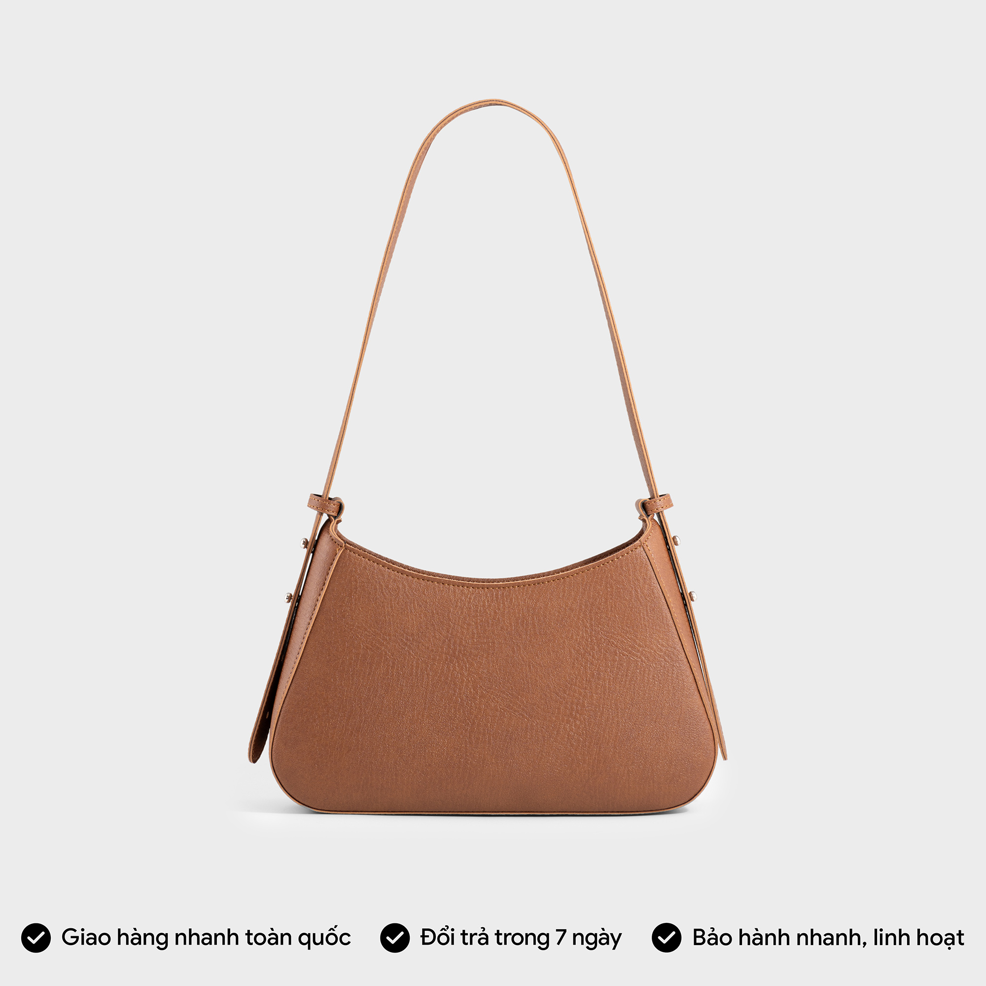 Túi Trita ( Thời trang nữ kiểu dáng hình thang sang trọng - Túi đeo vai da RHN178 )