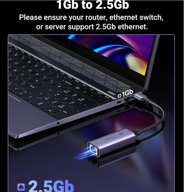 Cáp chuyển đổi USB-A 3.0 sang RJ45 2.5 Gigabit Ugreen 25051 - Hàng chính hãng