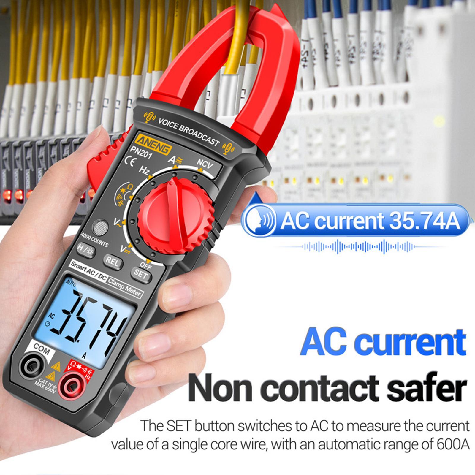 Digital Multimeter Clamp Meter Voltage Tester for Vehicles Household Outlets