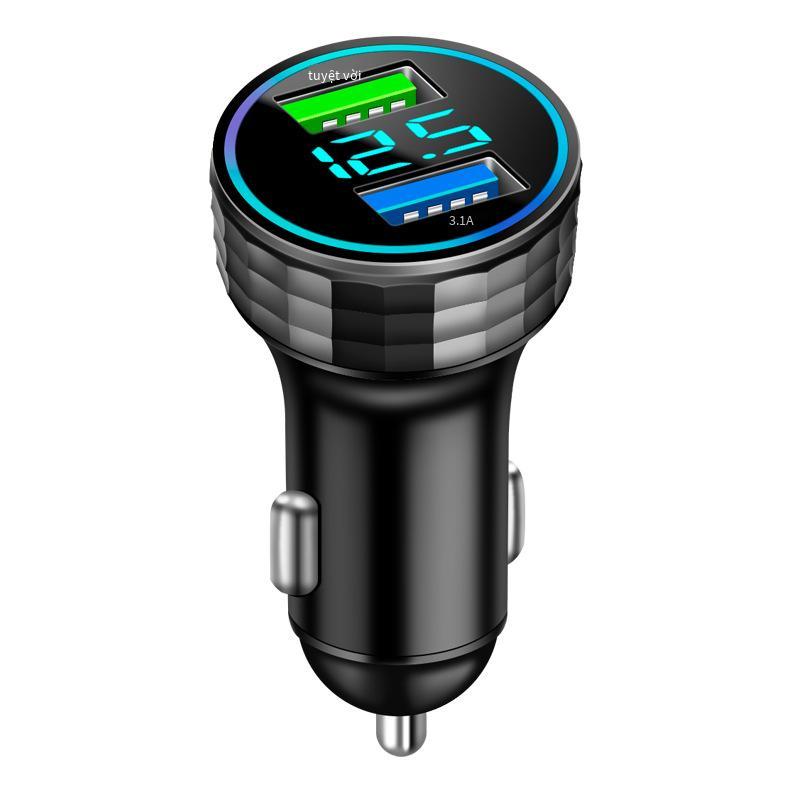 Bộ sạc xe hơi màn hình kỹ thuật số PD20W mới thuận lợi nhất 40W66W sạc siêu nhanh bộ sạc xe hơi kép usb QC3.0 bộ sạc xe hơi bằng kim loại
