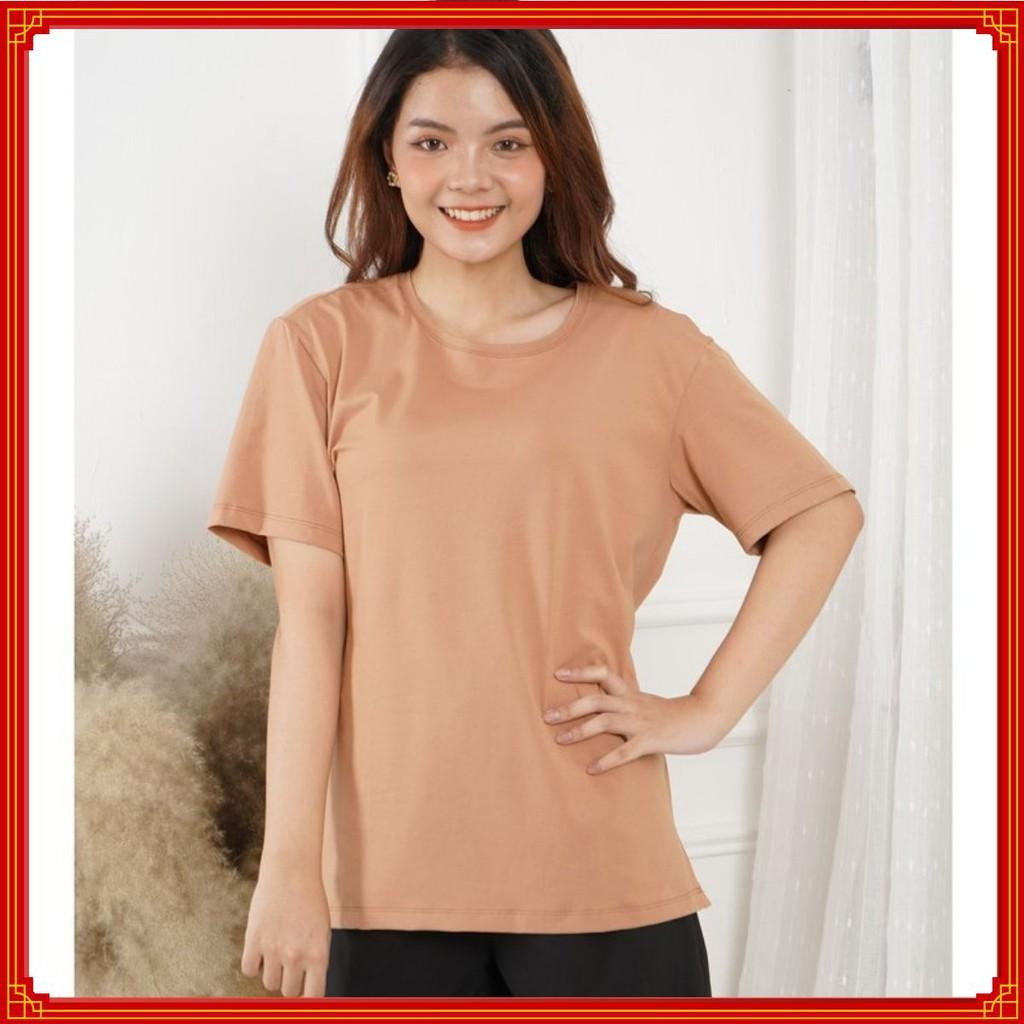 Áo thun cổ tròn dáng rộng Free size -Sooyoung- Cotton 100%