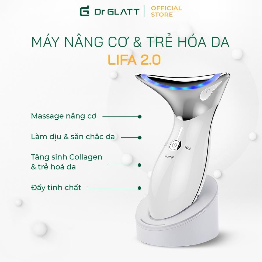 Combo Rạng ngời làn da Dr Glatt Máy rửa mặt, đẩy tinh chất Dua Fit Pro và Máy nâng cơ, trẻ hóa da Lifa 2.0