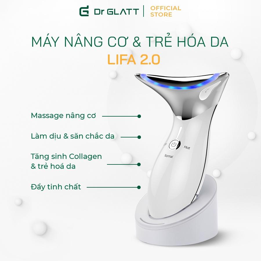 Set máy dưỡng da đa năng - máy triệt lông mini & trị mụn, máy rửa mặt & tẩy trang, máy massage mặt & nâng cơ DR GLATT