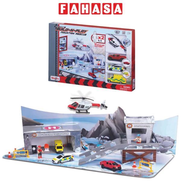 Đồ Chơi Lắp Ráp Trạm Cứu Hộ Kèm Nhân Vật, Xe Và Máy Bay - Maisto MT12573