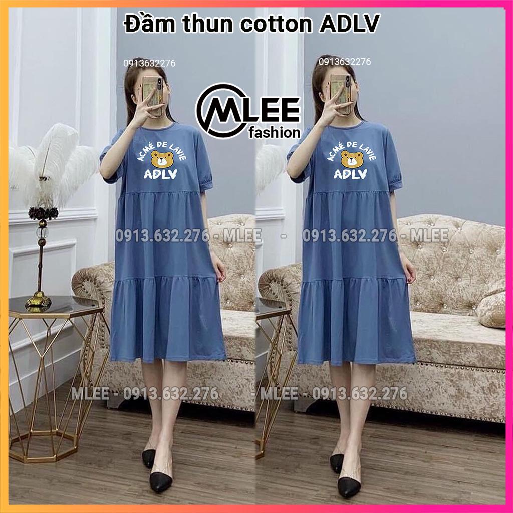 Đầm bầu mặc nhà, Đầm xuông bầu thun cotton cao cấp, MLEE SHOP