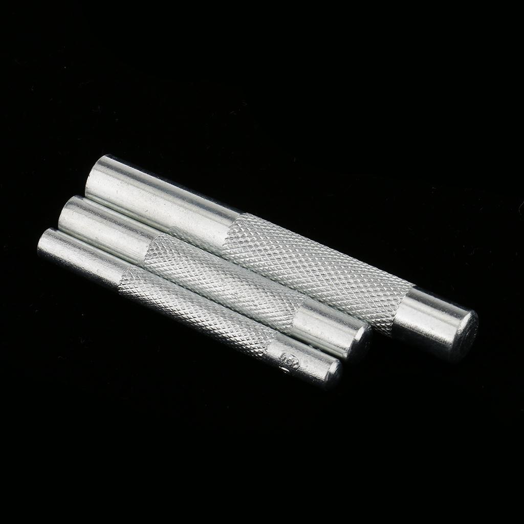 3 Pieces Die Punch Tools Snaps Fastener Punch Hole Tool for Rivet Button Install