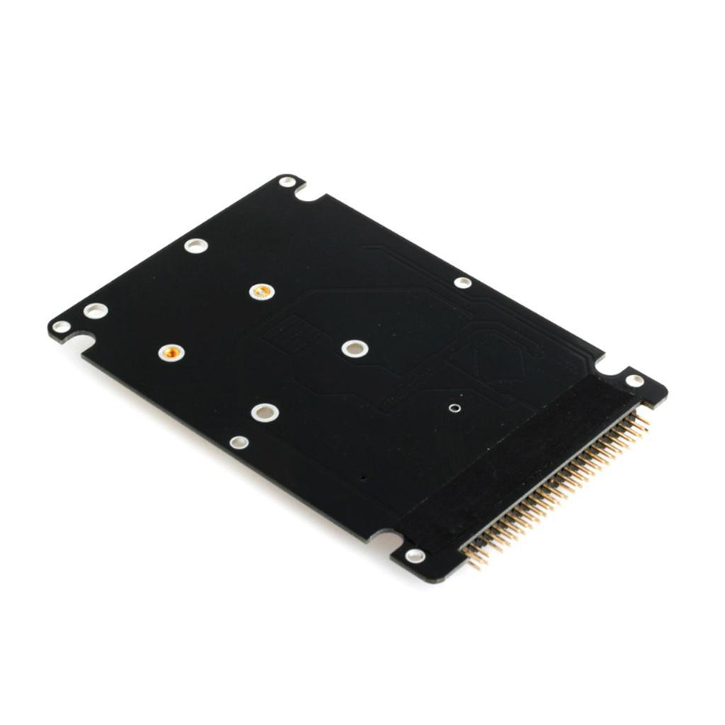 2 Pieces -e mSATA HDD to IDE 44pin Converter Adapter Card w/ Case