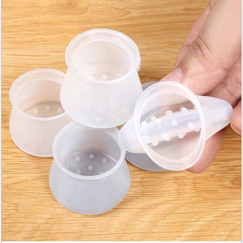 Set 12 bọc chân bàn, ghế chắt liệu silicon siêu bám dính, chống nước chống ẩm - nạo vệ sàn nhà ưu việt
