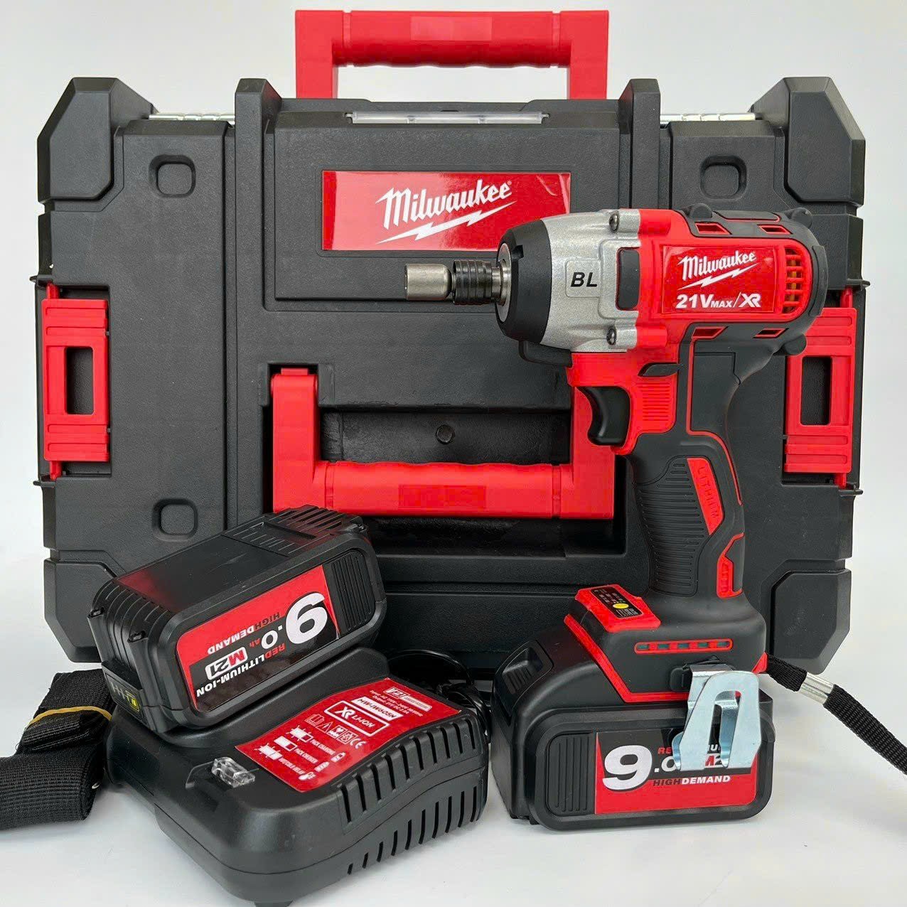 Máy chuyên bắn vít bắn tôn dùng pin Milwauk.e 650NM Không chổi than có thể dùng khoan tường TẶNG KÈM 2 PIN VÀ HỘP NHỰA