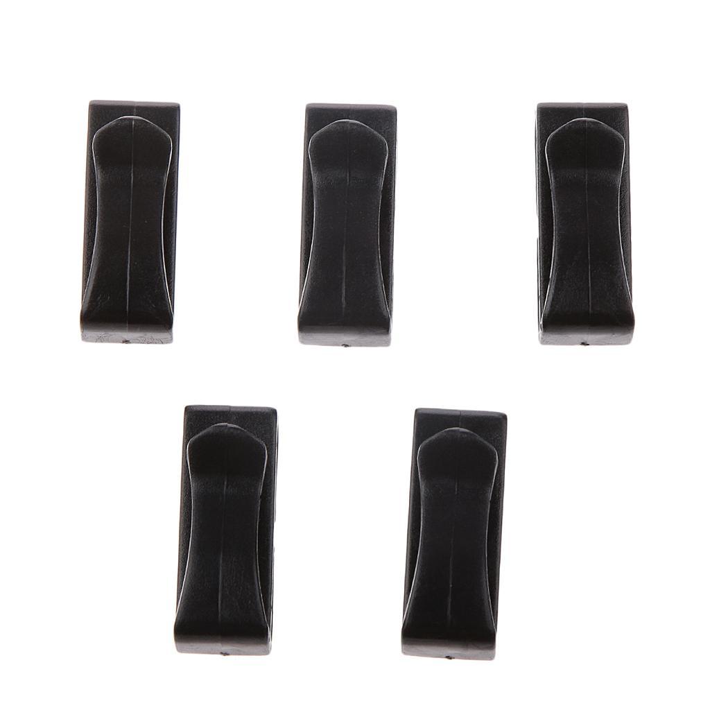 10pcs Quick-Slip Keeper Buckle Backpack Bag Webbing Strap Clip 25mm Black