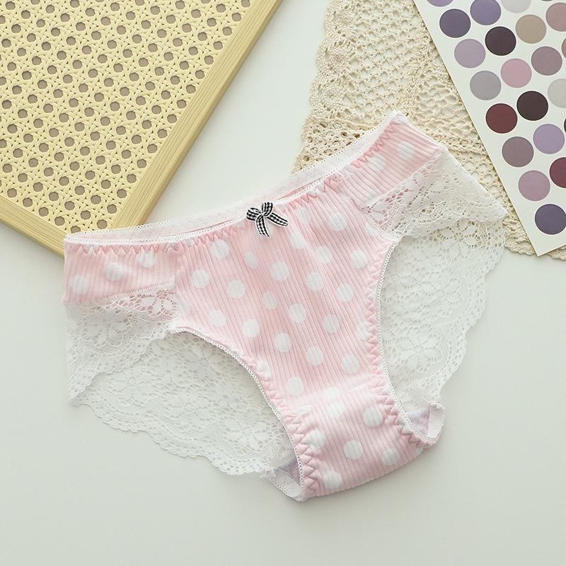 Quần lót ren cotton cao cấp kháng khuẩn điệu đà cho nữ QLN028