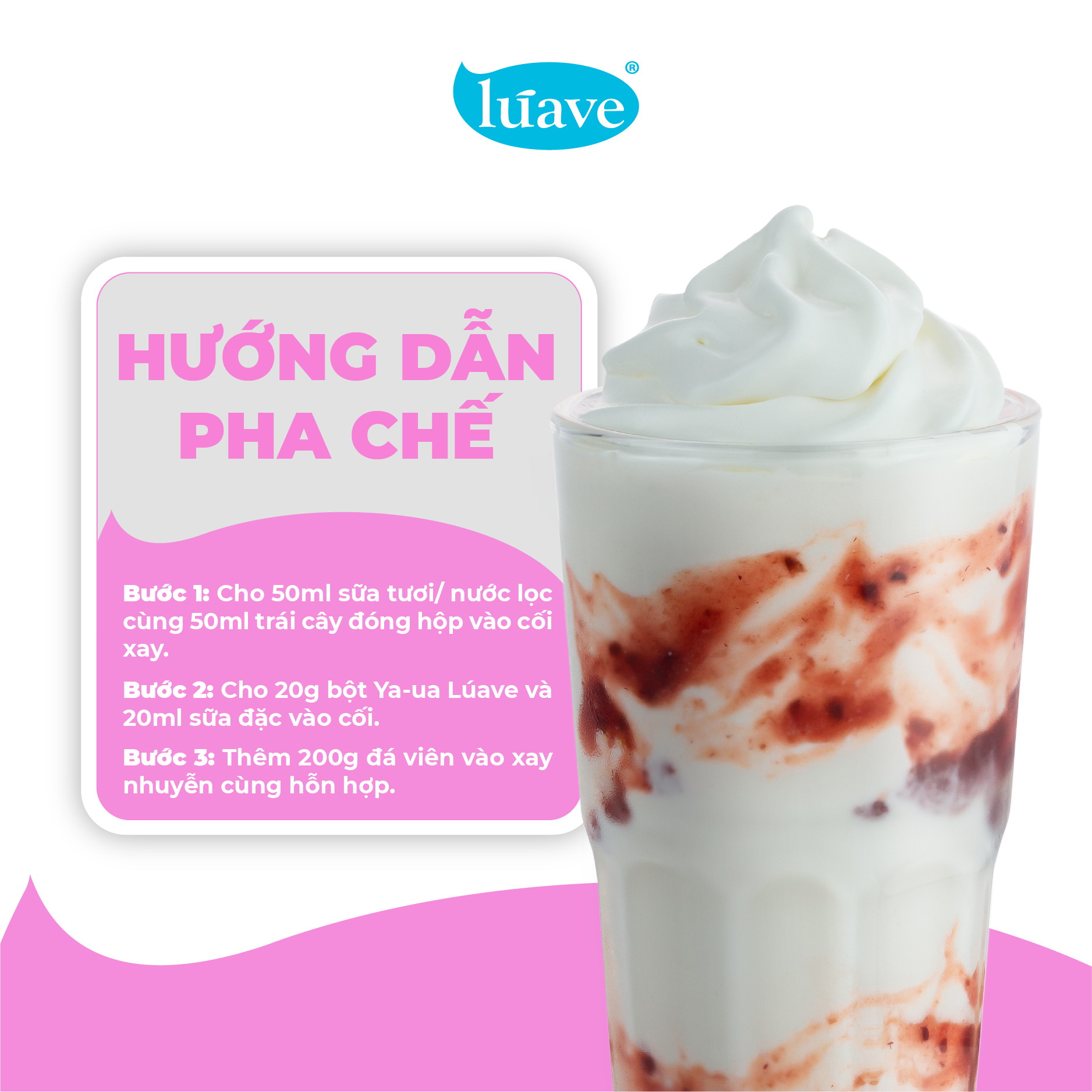 Bột Sữa Chua LÚAVE - Bột Yogurt/ Yaua 500g