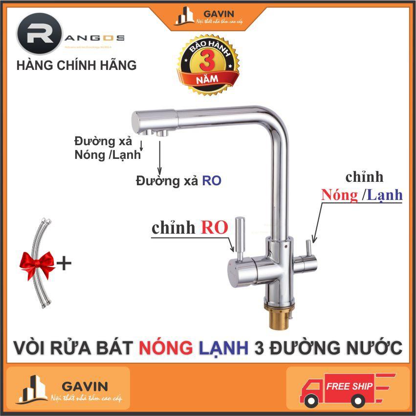Vòi rửa bát nóng lạnh vòi rửa bát cao cấp Rangos RG-516