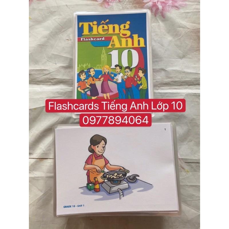 Flashcards Tiếng Anh Lớp 10-chương trình Tiếng Anh mới nhất ( Thẻ 2 mặt -ép plastics)