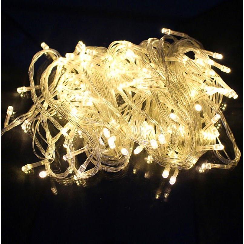 Bộ 10 dây đèn led trang trí 10m màu vàng Thiên Mã
