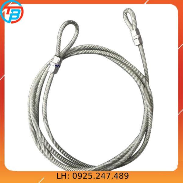 Dây cáp khóa xe bọc nhựa Phi 8mm -  Dài 3 mét CÁP THÉP Thái Bình VinàN