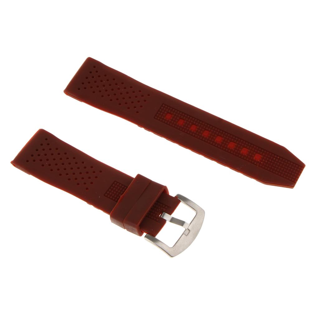 Silicone Watch Band Belt Soft Rubber Replacement Wristwatch Strap Waterproof