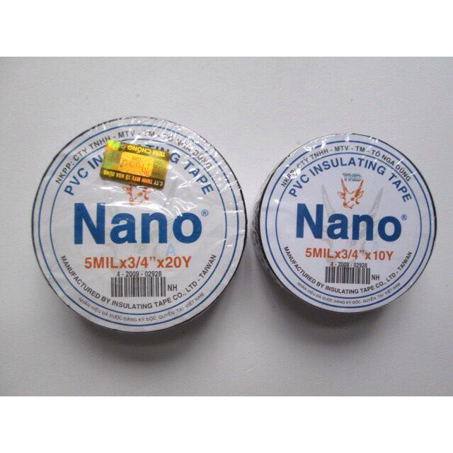 BĂNG KEO ĐEN - ĐIỆN - 20Y -10Y Nanoco_Hàng chính hãng - ĐEN 10YA