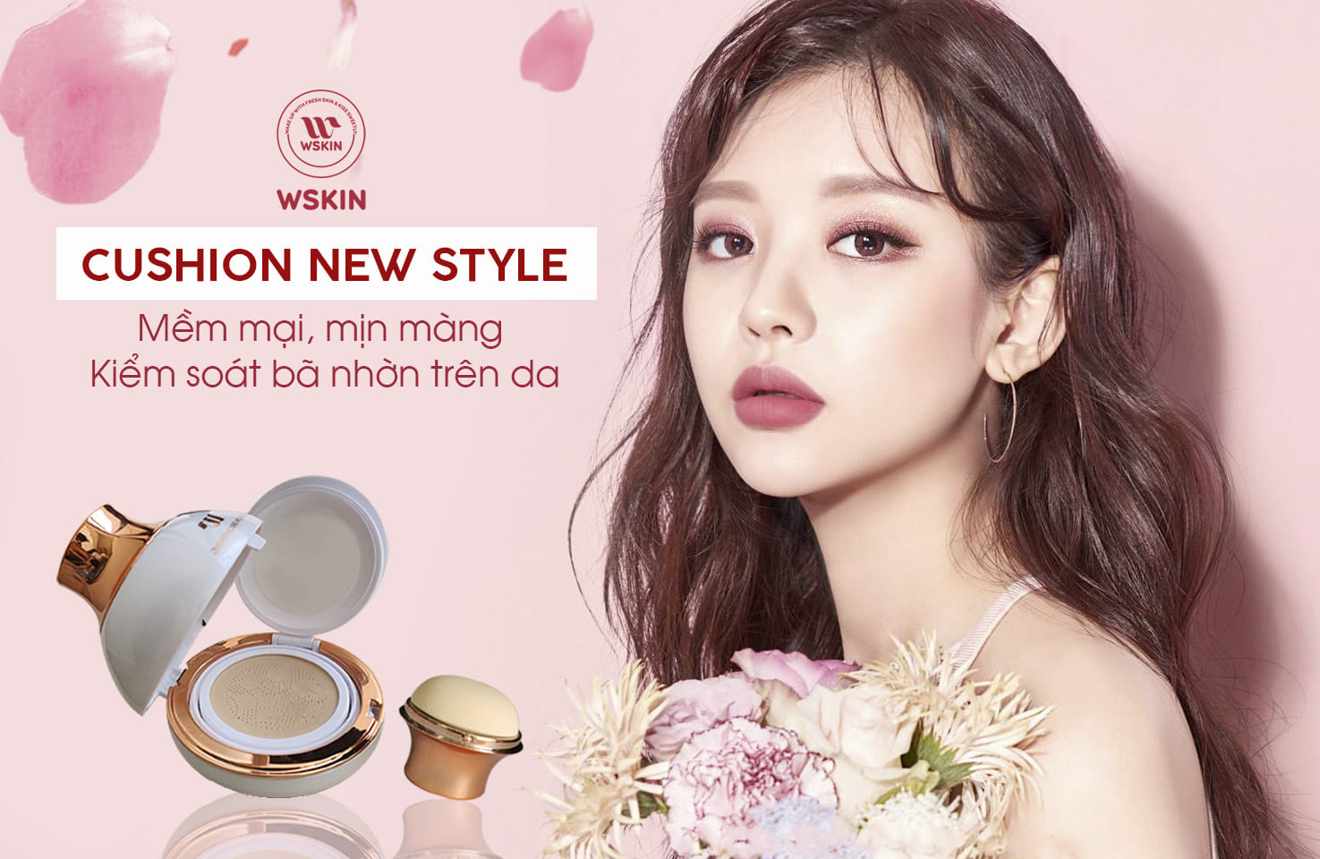 Kem Nền Ánh Sáng WSKIN Premium Moist Cushion Foundation