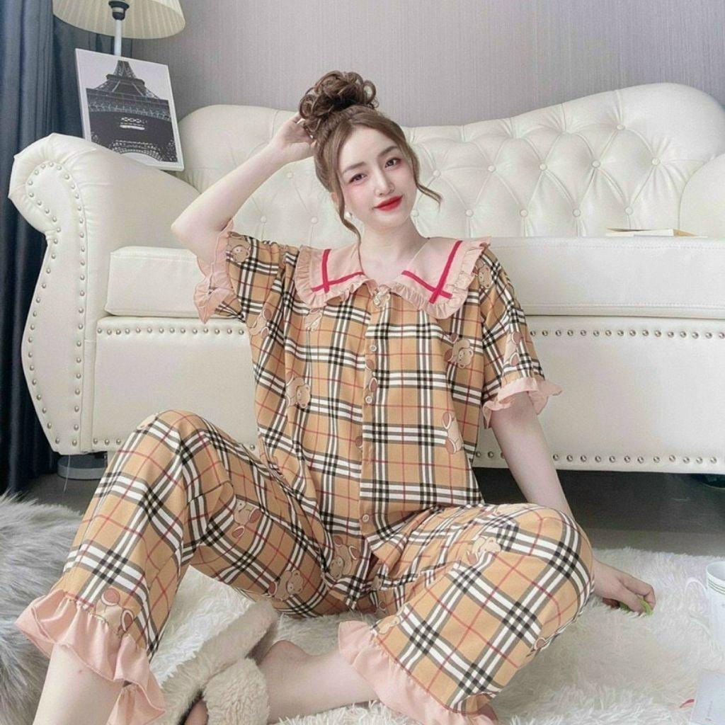 Đồ Ngủ Nữ Lụa, Đồ Ngủ Pijama Dễ Thương Vải Lụa Cao Cấp &lt; 60kg