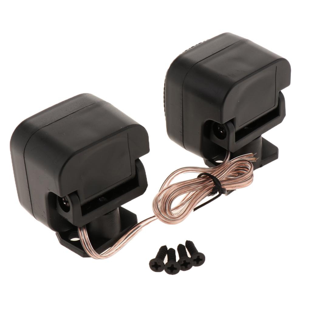 2 Pack Car Silk Square Tweeter 500W Audio Loud Speaker for Car Stereo