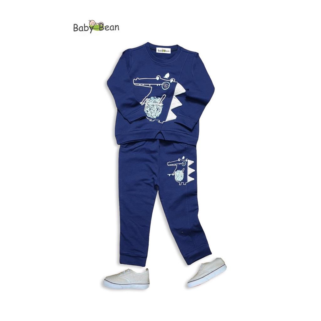 Bộ Đồ Thun Nỉ Dài Tay Bé Trai BabyBean